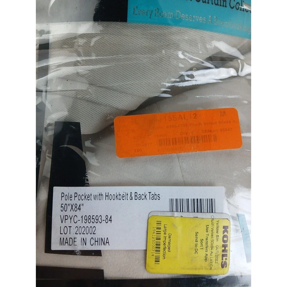 EFF Heritage Plush Velvet Room Darkening Grommet Curtain 2 Panels 50x84 #CT130